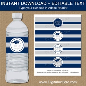 Printable Graduation Water Bottle Labels 2021 Graduation | Etsy