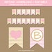 Pink and Gold Baby Shower Banner Instant Download Gold and Pink Baby ...