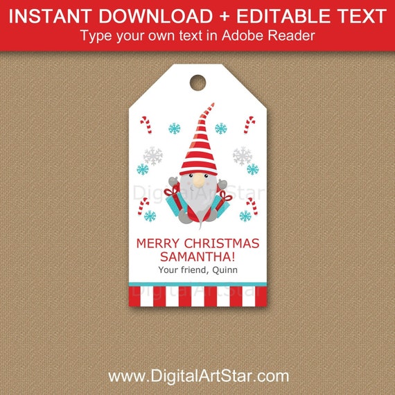 Printable christmas bag tags Clearance