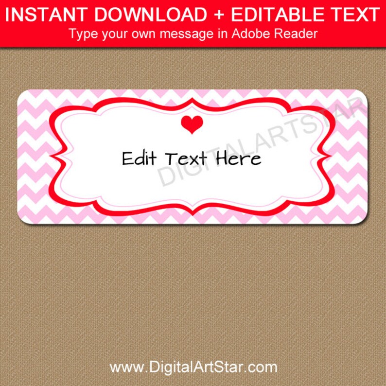 Valentines Working day Return Cover Labels - Printable Valentine Deal with Labels - EDITABLE Valentines Working day Label Template - Valentine Stickers V1 picture regarding Valentine Labels Printable titled Valentines Working day Return Protect Labels - Printable Valentine Include Labels - EDITABLE Valentines Working day Label Template - Valentine Stickers V1
