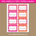 Hot Pink and Orange Printable Candy Buffet Labels, DIY Food Labels ...