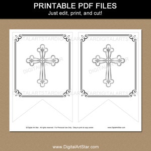 First Communion Banner Template, First Communion Decorations, 1st ...