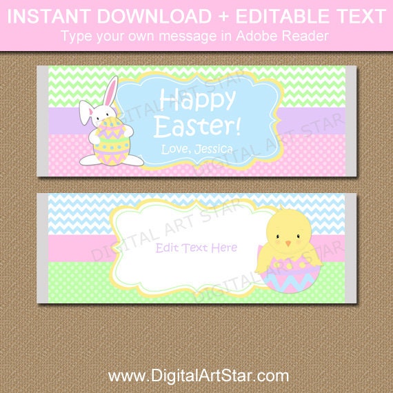 easter candy bar wrapper template easter chocolate wrappers editable candy bar wrapper template