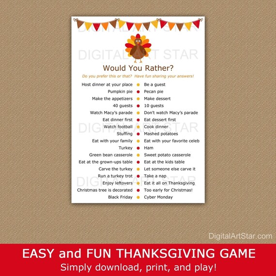 Would You Rather Thanksgiving Printable Thanksgiving Party Game would-you-rather-thanksgiving-printable-thanksgiving-party-game