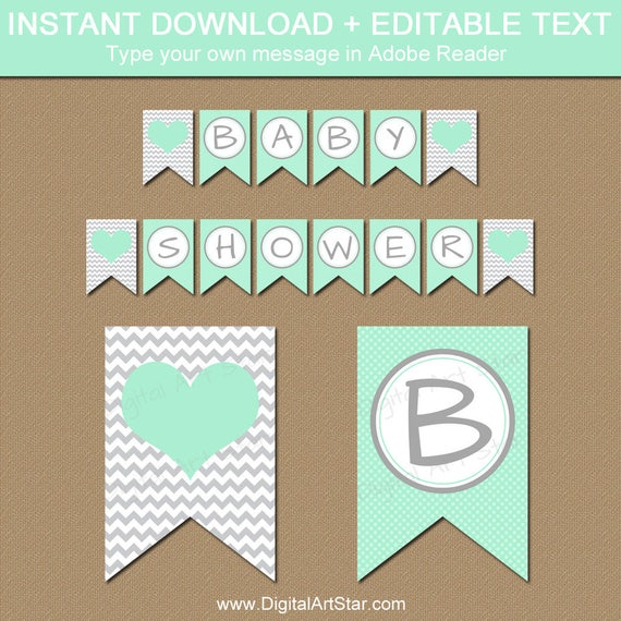 Free printable baby shower cheap banner