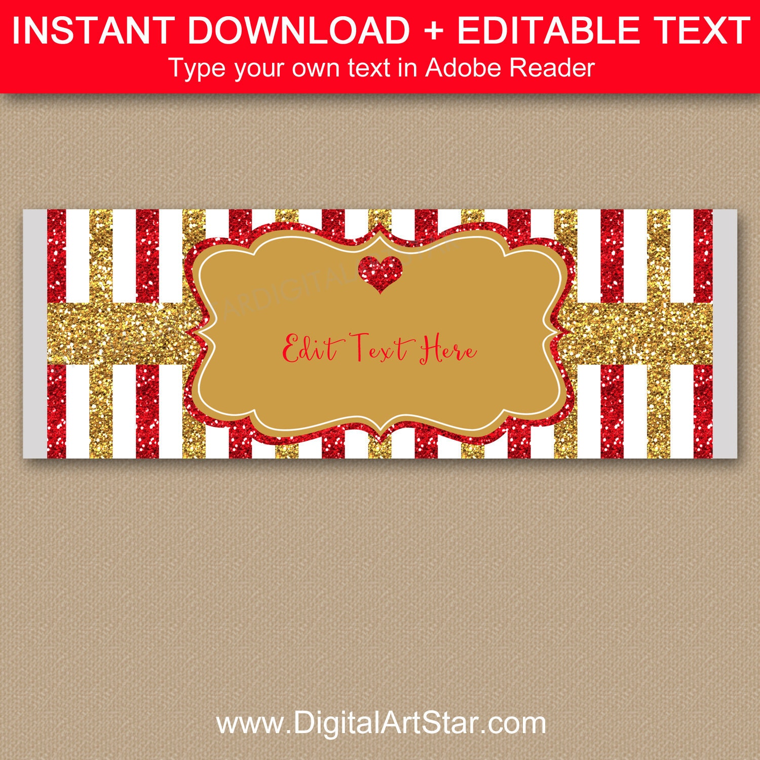 Printable Candy Bar Wrappers Royal Prince Sleep Red Gold African American  Baby Shower Chocolate Bar Labels Instant Download 