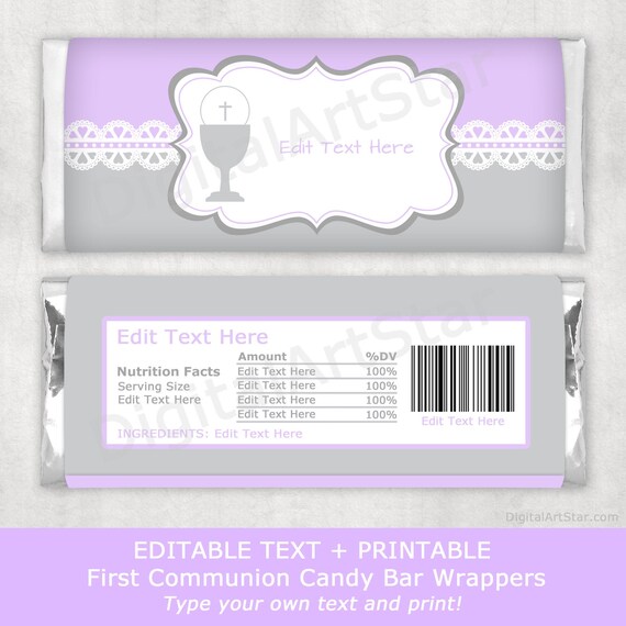 free first communion candy bar wrapper template free first communion candy bar wrapper template