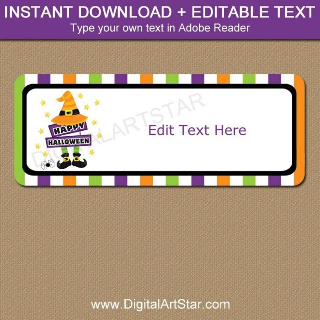 Quick delivery 30 Custom Happy Halloween Art Personalized Address Labels Exquisite goods online