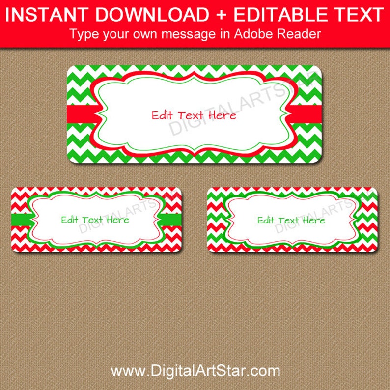 Printable Christmas Address Labels Template EDITABLE Holiday Etsy Printable Christmas Address Labels Template EDITABLE Holiday Etsy