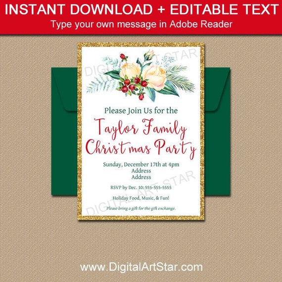 Holiday Invitation Template