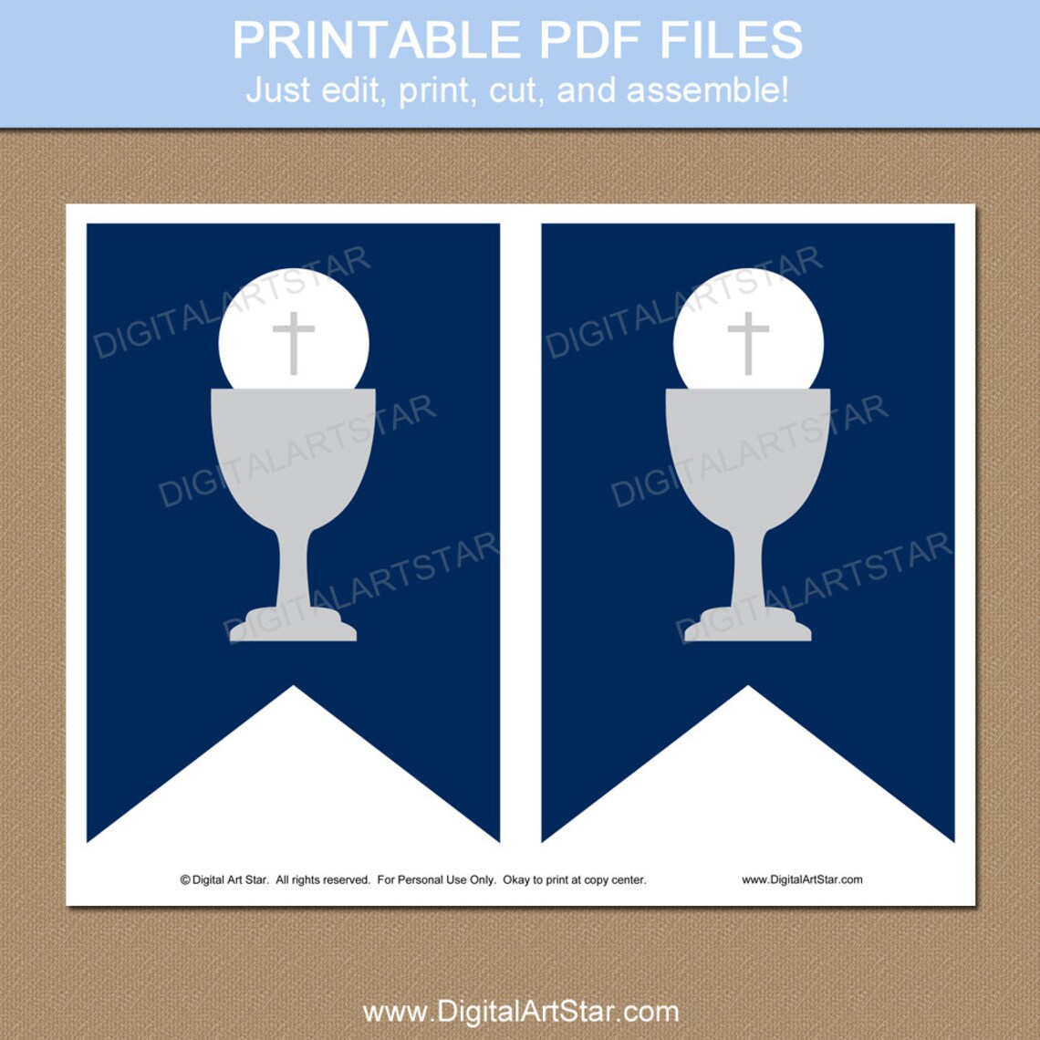 First Communion Banner 1st Communion Banner Boy First Etsy