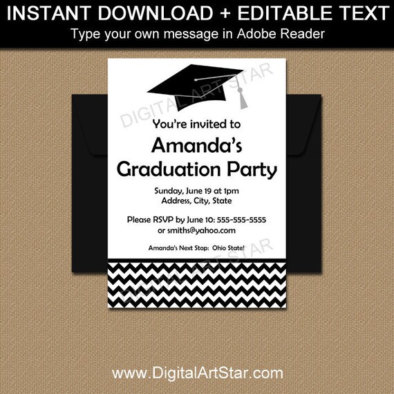 black and white graduation