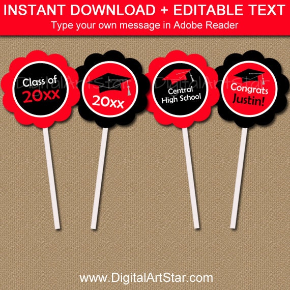 Graduation Cupcake Toppers, High School Graduation Cupcake Decorations, 2021 Graduation Centerpiece, College Graduation Cupcake Picks G1 Il_570xn