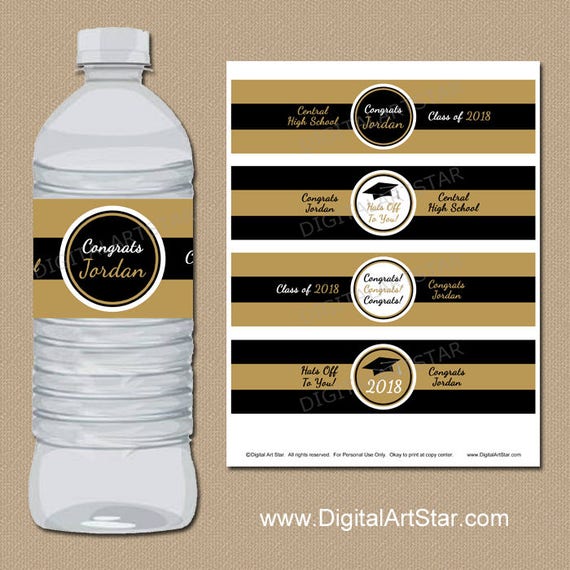 Graduation Water Bottle Labels Free Template Graduation Water Bottle Labels Free Template
