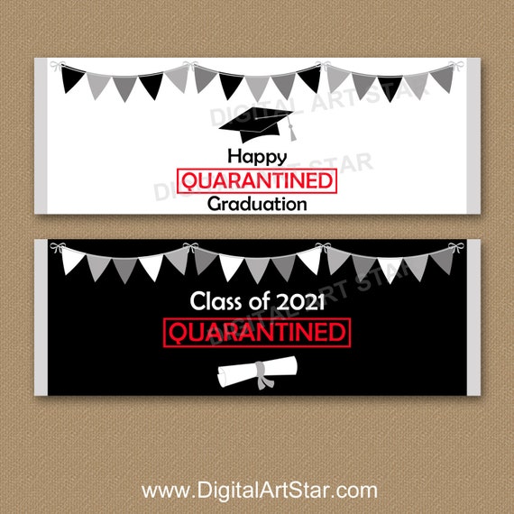 Quarantine Graduation Candy Bar Wrappers, Class of 2021 Party Favors, Chocolate Bar Wrappers, Candy Favors, Candy Labels, Candy Bar Wrap G7 Il_570xn