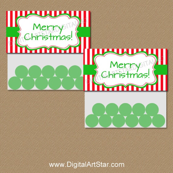 Christmas Gift Bag Toppers Template