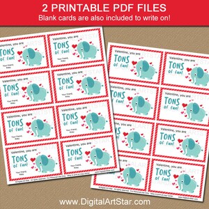 Elephant Valentine Cards Kids, Tons of Fun Valentines for School ...