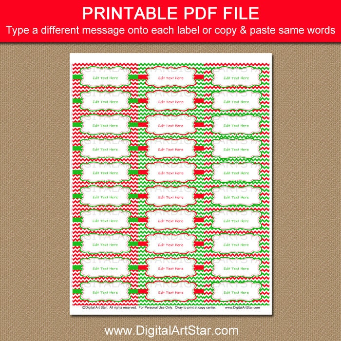 Printable Christmas Address Labels Template EDITABLE Holiday Etsy Printable Christmas Address Labels Template EDITABLE Holiday Etsy