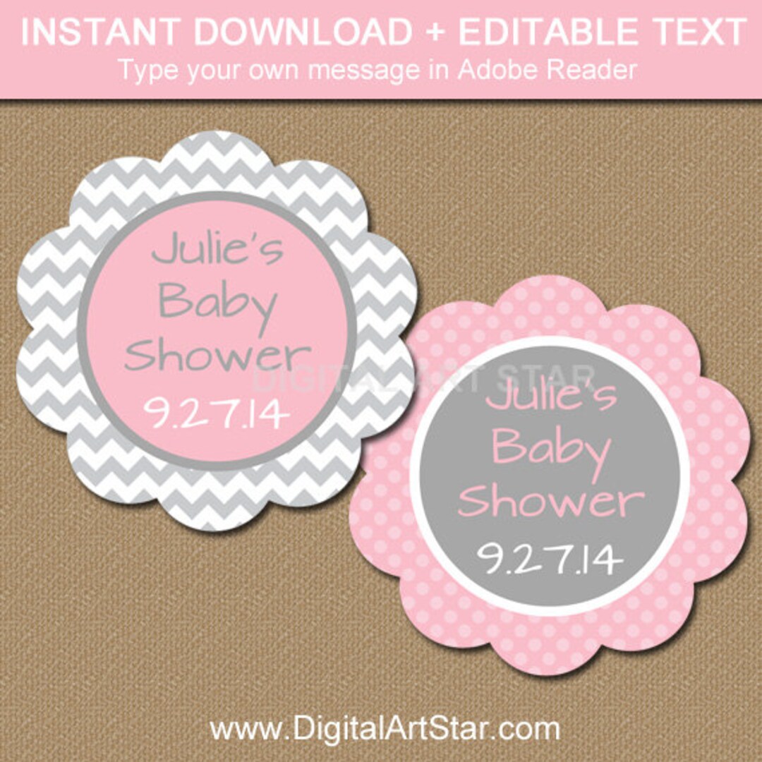 Baby Shower Thank You Tag Baby Shower Label Baby Shower Etsy