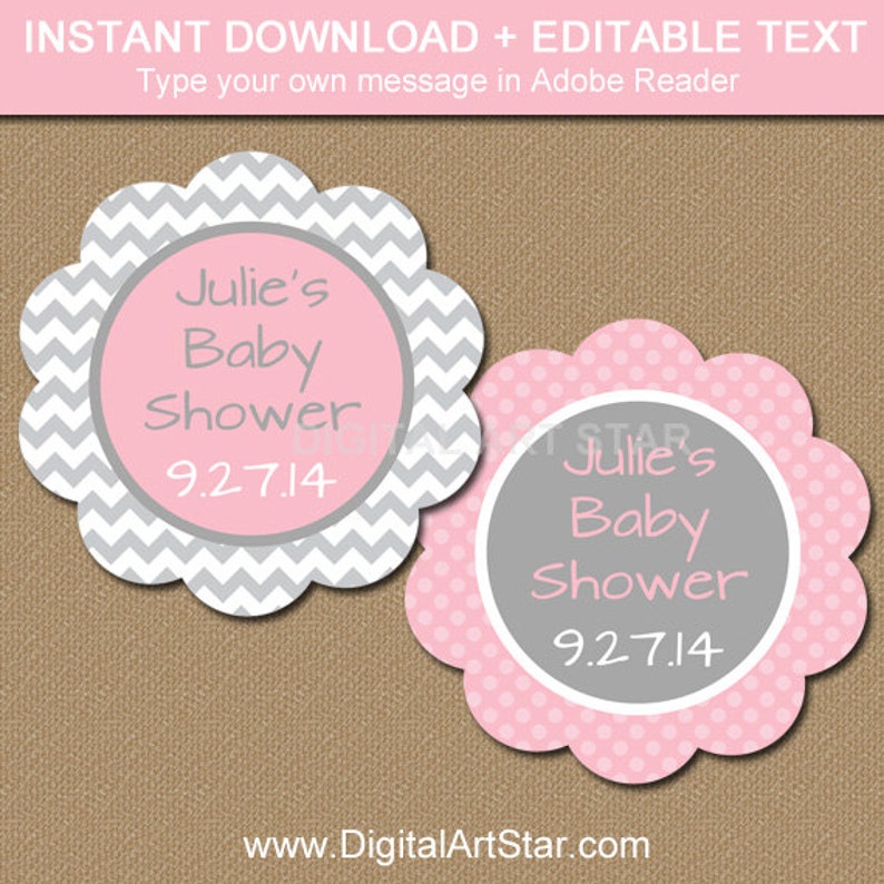 Baby Shower Thank You Tag Baby Shower Label Baby Shower Etsy