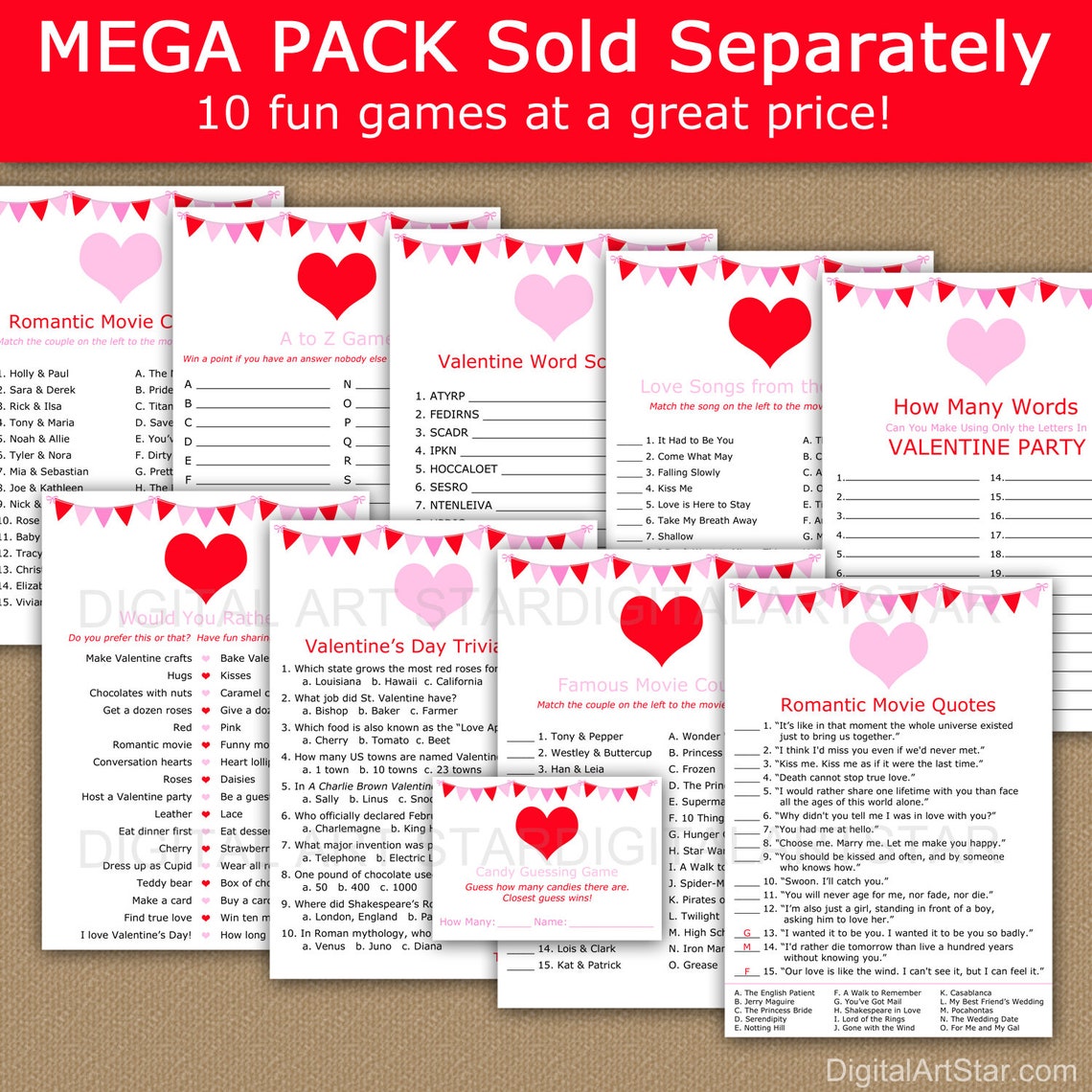 Printable Valentine Tags for Kids Valentines Day Tags - Etsy