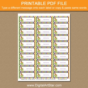 Halloween Owl Address Labels Template Editable Address Stickers Owl ...