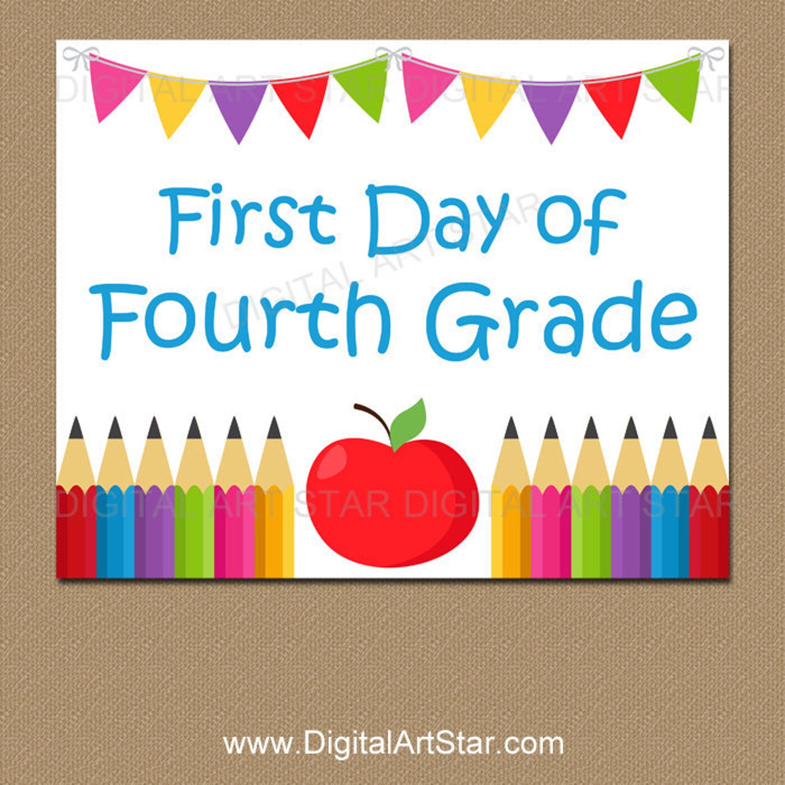 Free Printable First Day Of Kindergarten Sign