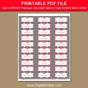 Valentines Day Return Address Labels, Printable Valentine Address ...