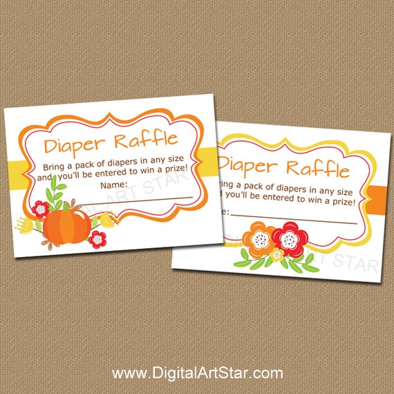 Fall Baby Shower Diaper Raffle Fall Baby Shower Games Printable Fall Baby Shower Diaper Raffle Fall Baby Shower Games Printable