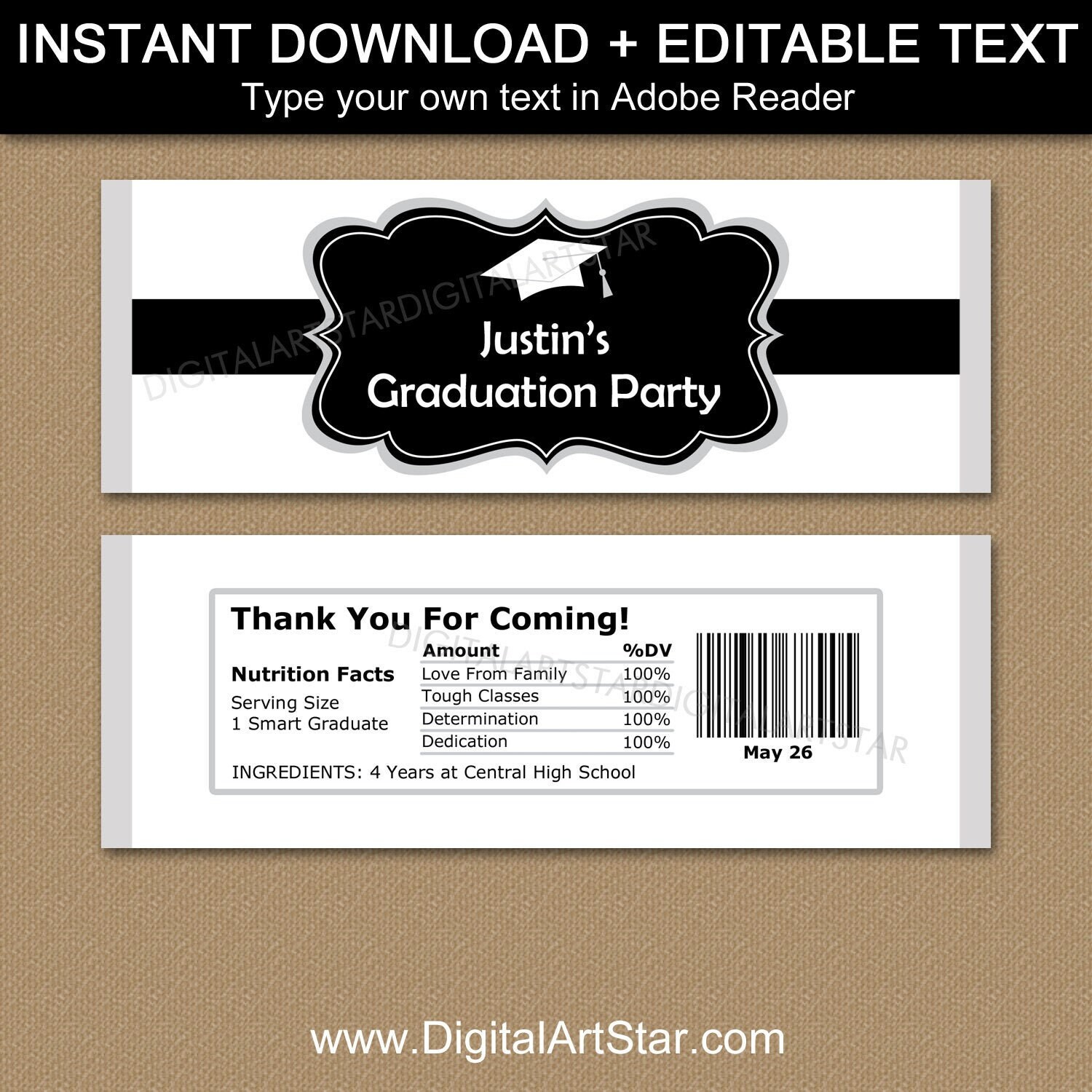 Graduation Chocolate Wrappers Graduation Party Favors - Etsy