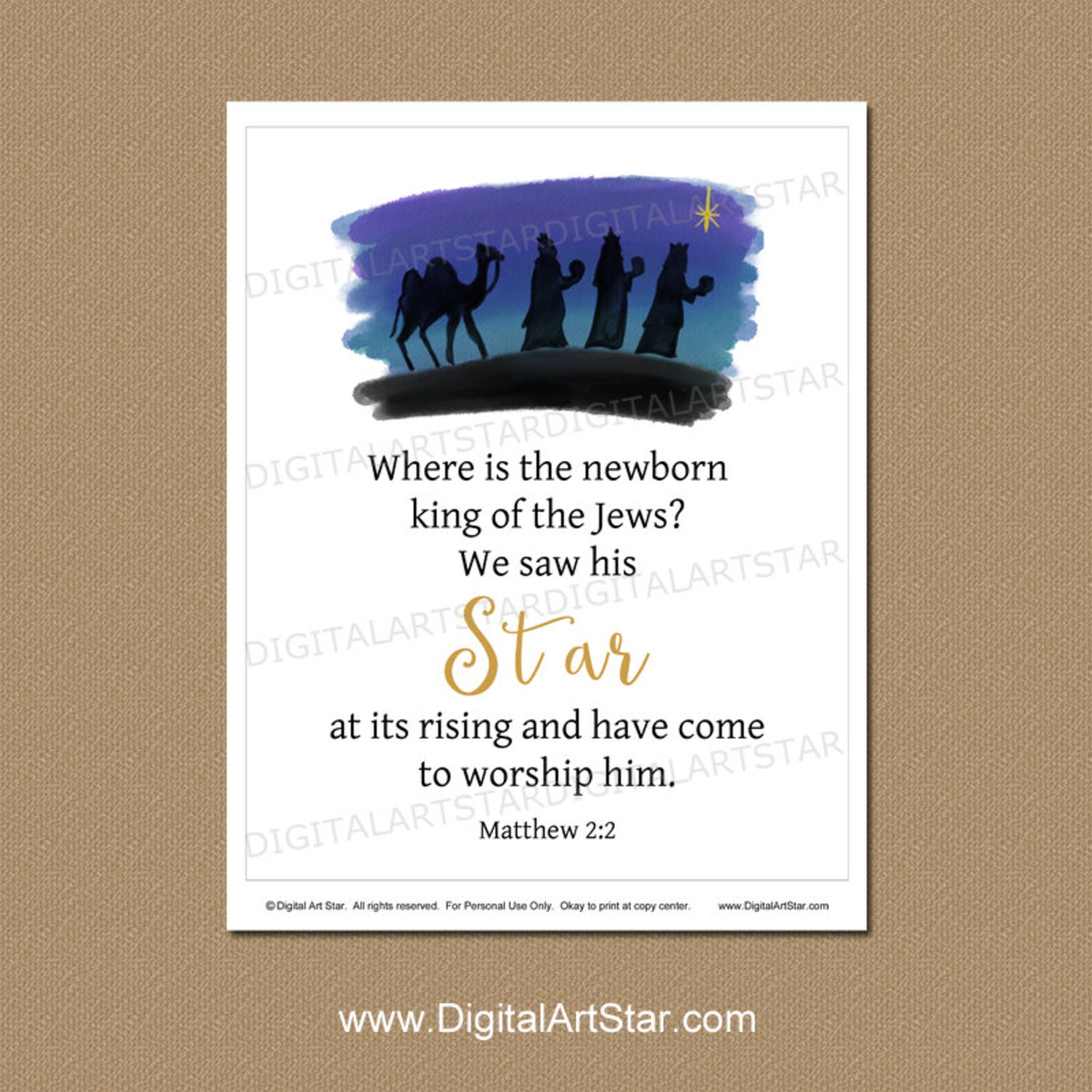 Christmas Scripture Printable Christmas Bible Verse Wall Art | Etsy