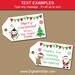 Editable Christmas Tags Printable Christmas Gift Tags Christmas Tags ...
