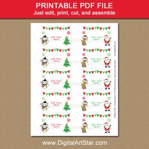 Editable Christmas Tags Printable Christmas Gift Tags Christmas Tags ...