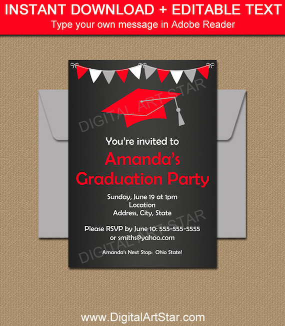 high school graduation invitation template chalkboard graduation college graduation invitations templates