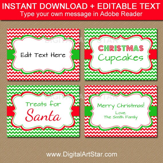 Holiday Party Food Labels Christmas Food Labels Printable Food Label Holiday Party Food Labels Christmas Food Labels Printable Food Label