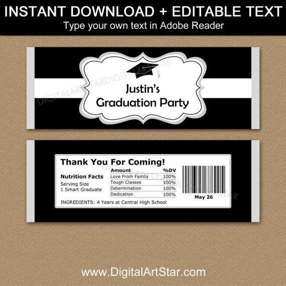 graduation candy bar wrapper template graduation candy bar wrapper template