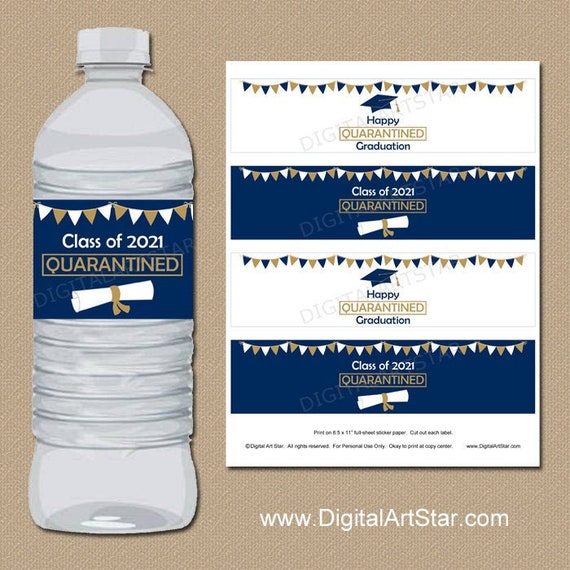 Printable Graduation Water Bottle Labels 2021 - Graduation Party Decorations - High School Graduation Party Ideas - Water Bottle Wrappers G7 Il_570xn
