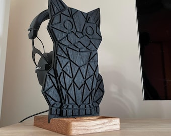 Soporte para auriculares – Diseño geométrico de animales