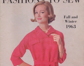 E-Book 1963 Mail Order Fashions to Sew Fall and Winter Catalog - PDF Download