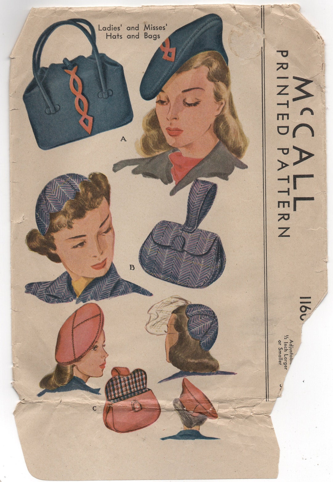 PDF Petal Cap Hat Pattern From Mccall 1160 - Head Size 23