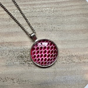 Pink Snakeskin Charm Necklace, Snake Jewelry, Herpetology Gift