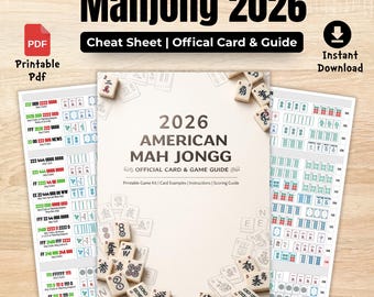 Carta 2026 - Ejemplos visuales de Mahjong - Versión simple - Un ejemplo por línea
