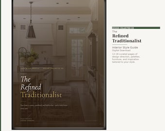 Traditional Interior Design Guide PDF, Timeless Classic Room Planning Printable, Heritage Home Decor, Refined Traditionalist Style Guide