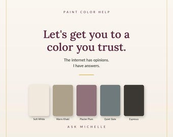 Consultation personnalisée de couleur de peinture | Conseils de designer (service numérique)