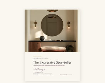 The Complete Expressive Storyteller Guide | Interior Design Style Guide, Art Deco Glam Home Printable