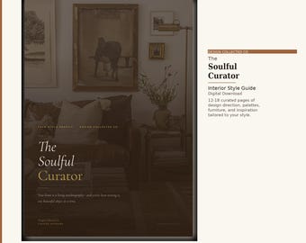 Boho Interior Design Guide PDF, Global Eclectic Room Planning Printable, Terracotta Home Decor, Soulful Curator Style Guide