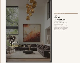 Japandi Scandinavian Interior Design Guide PDF, Minimalist Room Planning Printable, Neutral Home Decor, Quiet Modernist Style Guide