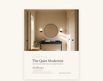 The Complete Quiet Modernist Guide | Interior Design Style Guide, Japandi Scandinavian Home Printable
