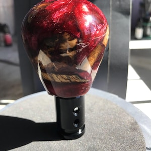 Spalted maple and resin shift knob 016