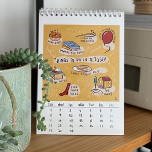 Things To Do Calendar 2024, Desktop Calendar, Monthly Calendar, Illustrated Calendar, Calendar 2024, Gift For Everyone, New Year Gift, Cute image 6